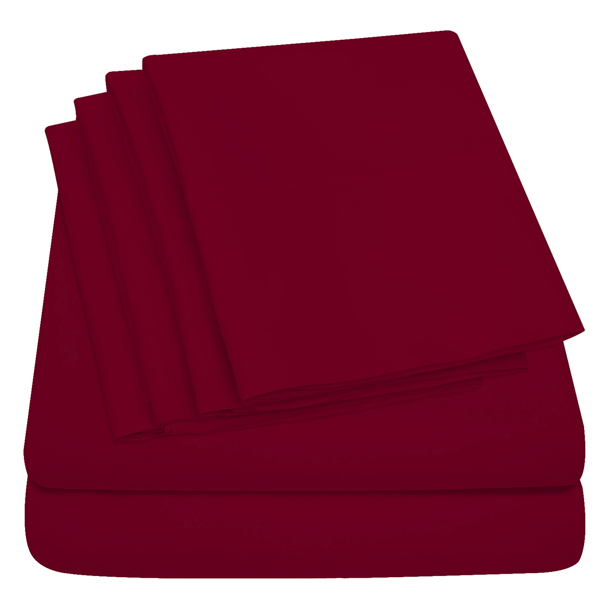 Sweet Home Collection Deep Pockets Twin Sheet Set (3-Piece) - Burgundy