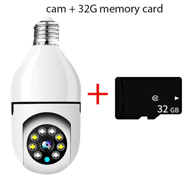 5G Bulb Surveillance Camera - Camera 32GB / 1000TVL