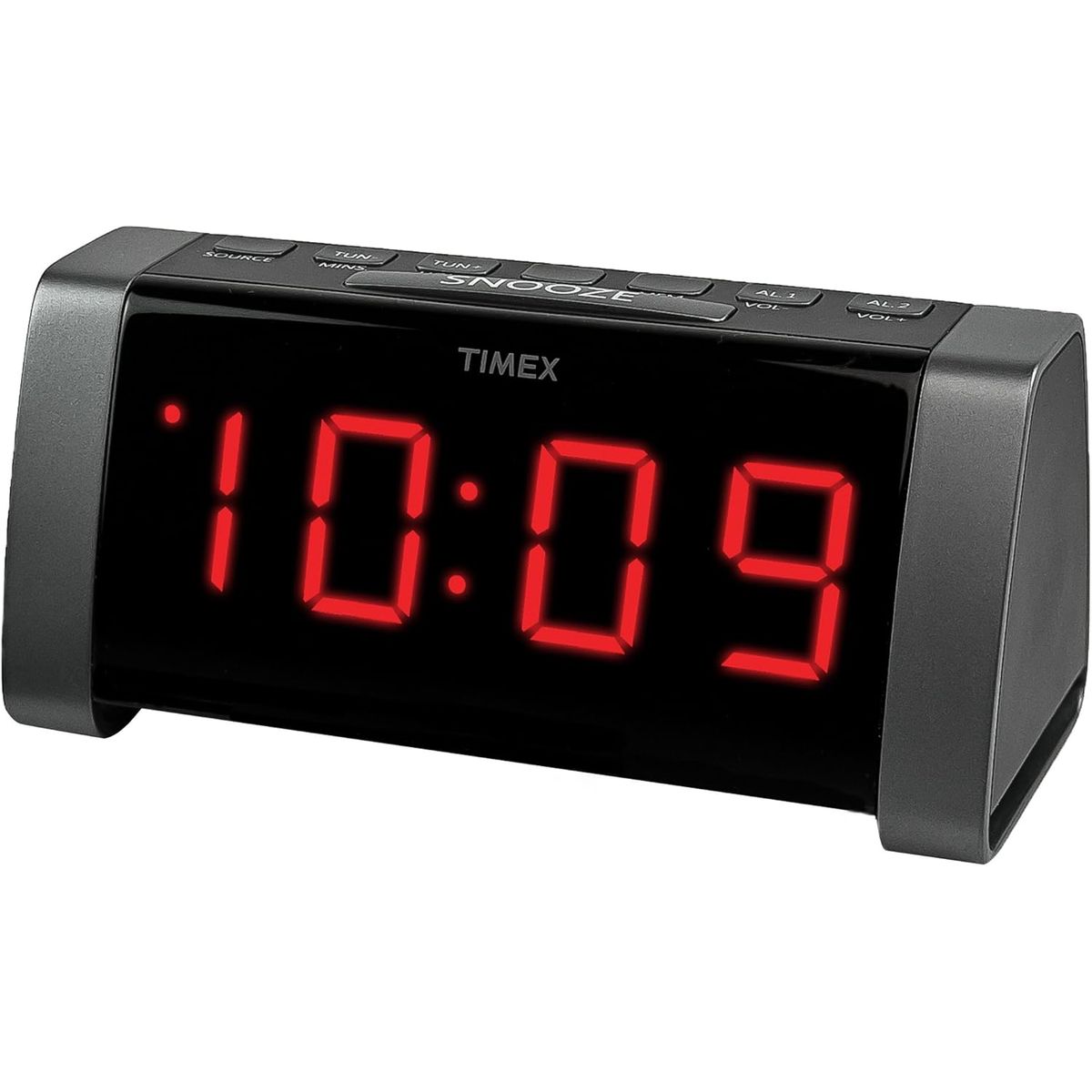 Timex T235BYC AM/FM Dual Alarm Clock Radio - Timex Dual Alarm Clock Radio - Black