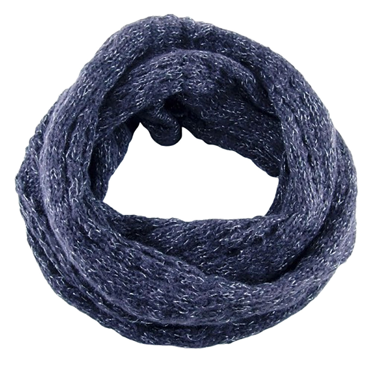 Earthtones Infinity Scarf - Navy