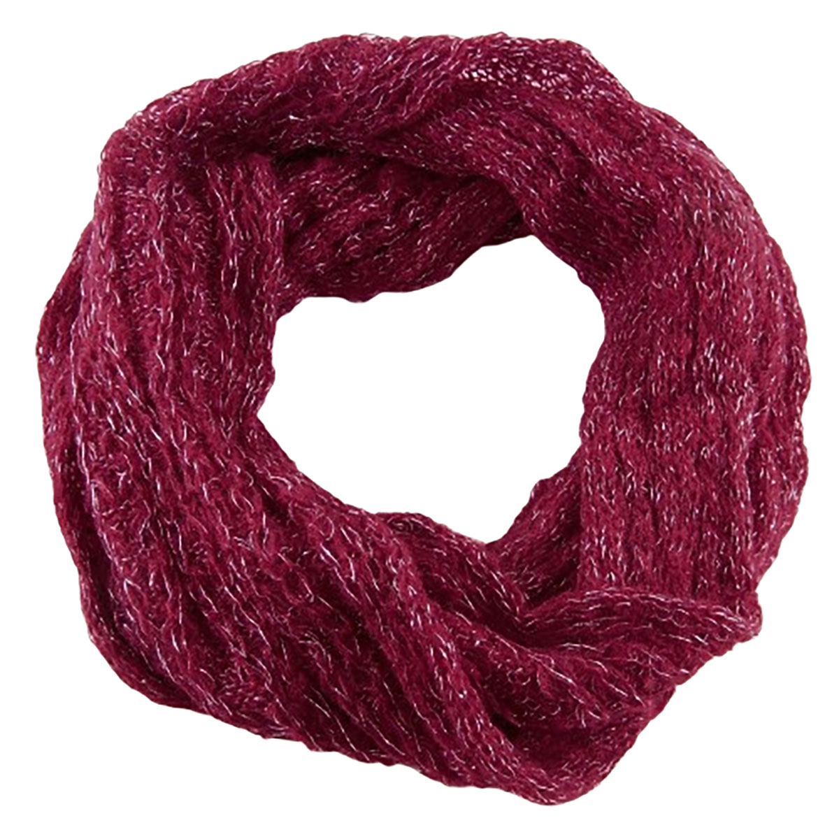 Earthtones Infinity Scarf - Burgundy