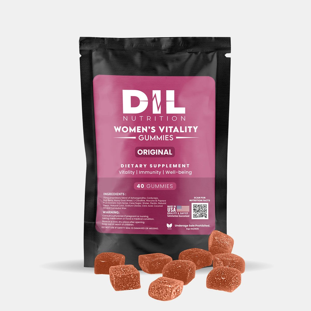 Dil Nutrition Women's or Men's Performance Gummies - Women's Vitality