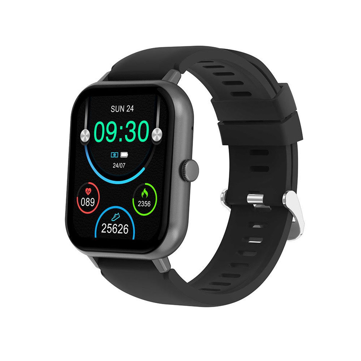 Unisex Smartwatch Fitness Tracker - Black