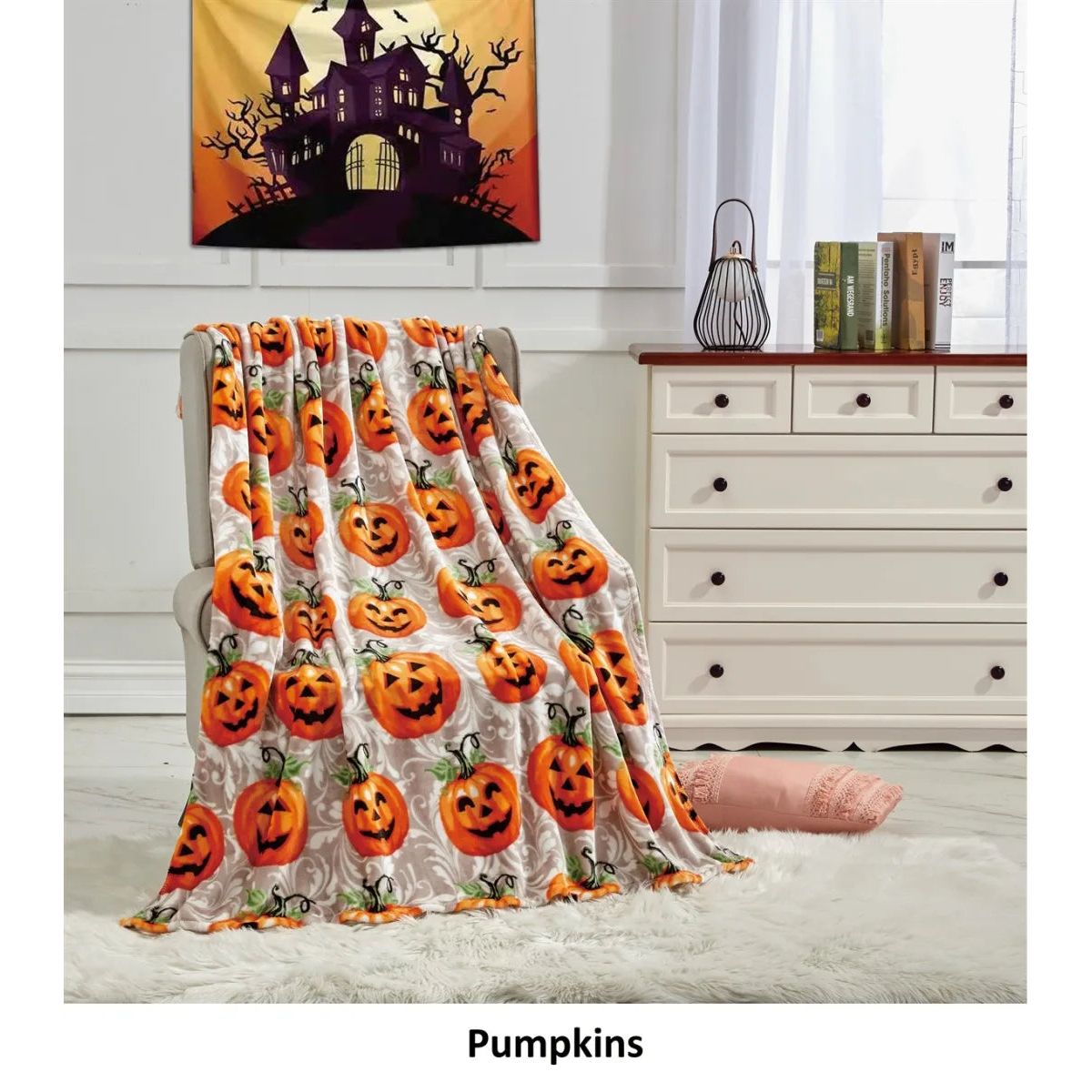 Halloween 50 x 60 Throw Blankets - Pumpkins