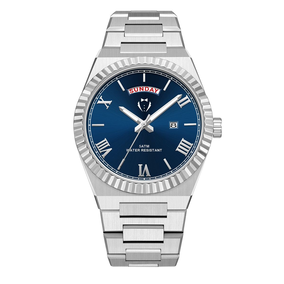 Men's 40mm Diamond-Cut Watches - Navy