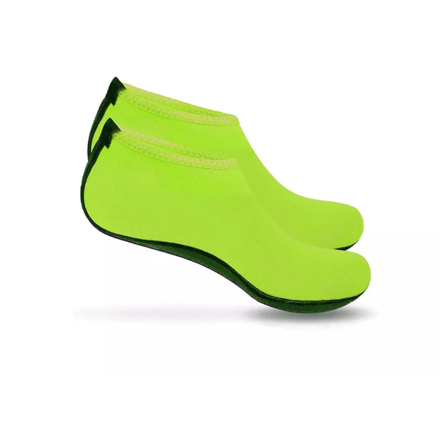 Unisex Slip-on Quick-Dry Aqua Socks (1-Pair) - NEON GREEN XL