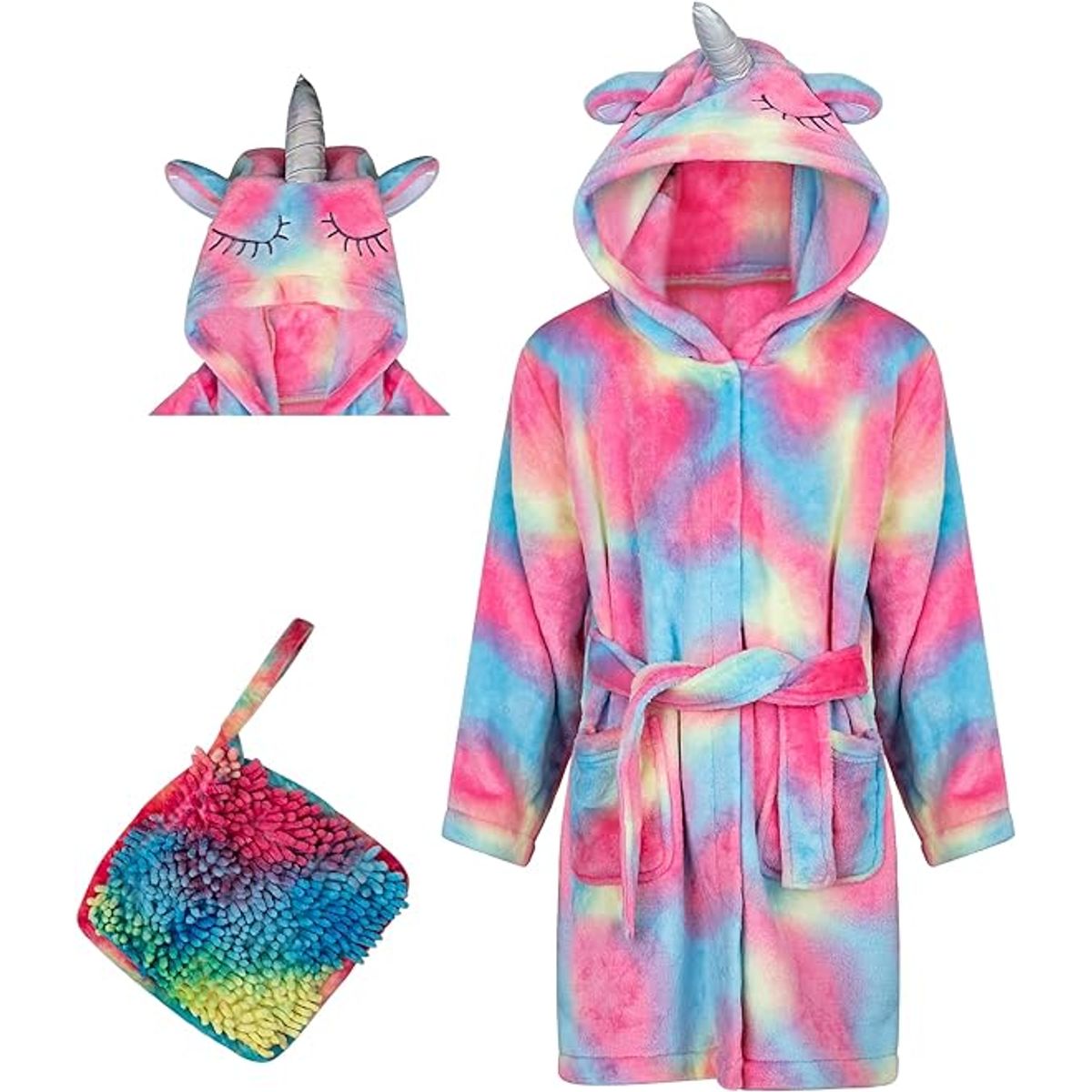 Rising Star Bath Robe Set for Babies and Kids - Baby Bath Robe Spa Set 6-8Y Llama