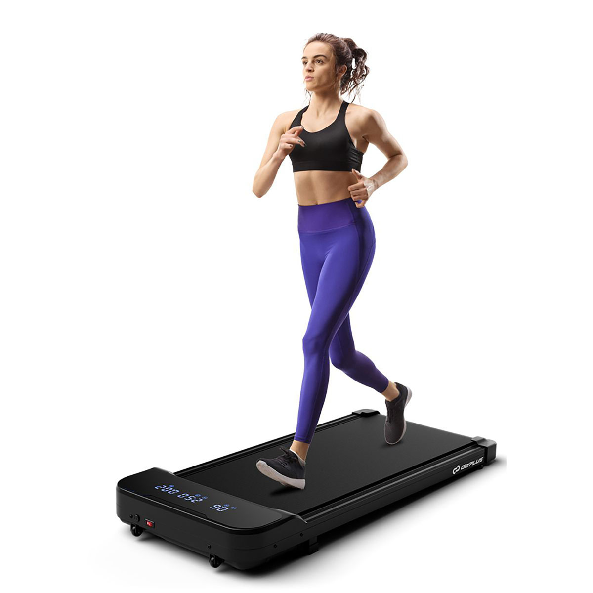 2.5HP Under Desk Treadmill with Remote Control and 3 Countdown Modes - Treadmill-Black