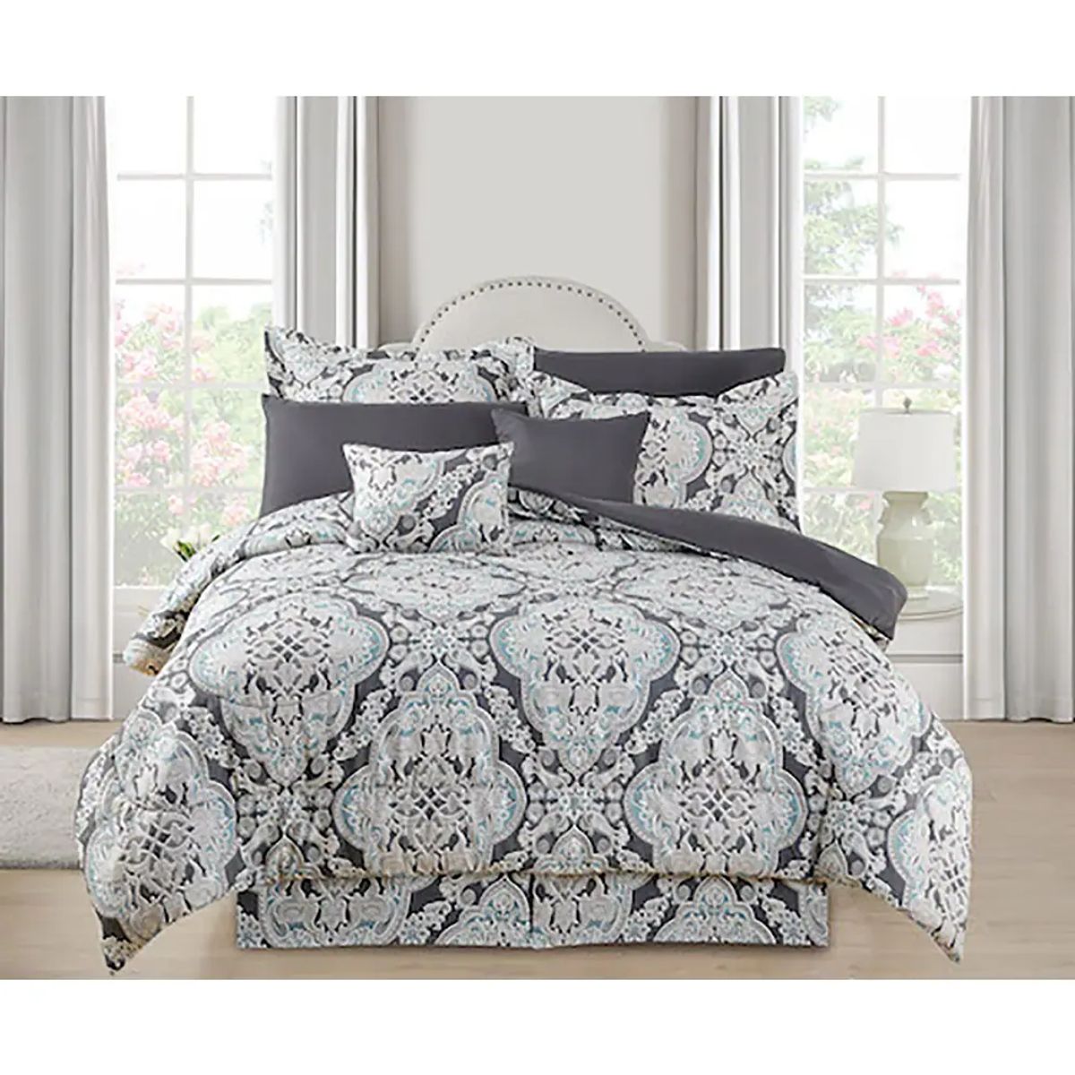 Kathy Ireland 10-Piece Bed-in-a-Bag Set (Queen/King) - Kathy Ireland 10 Piece Bed in a Bag Set, Queen - Nora