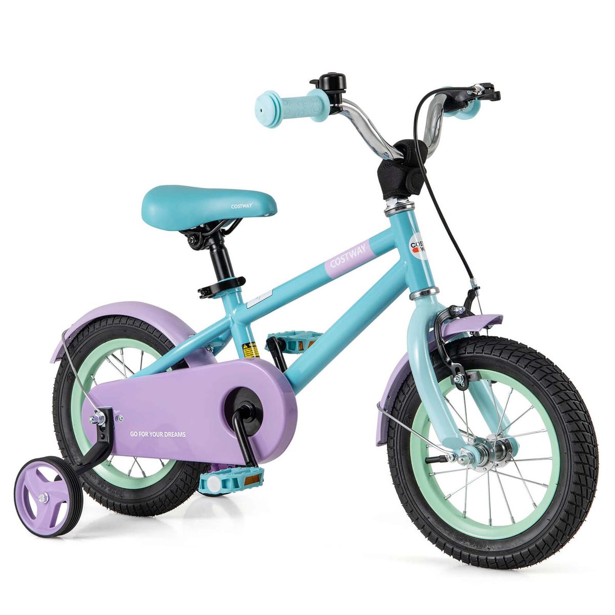 Kids' 12-Inch Bike with Adjustable Seat & Handlebar - Blue