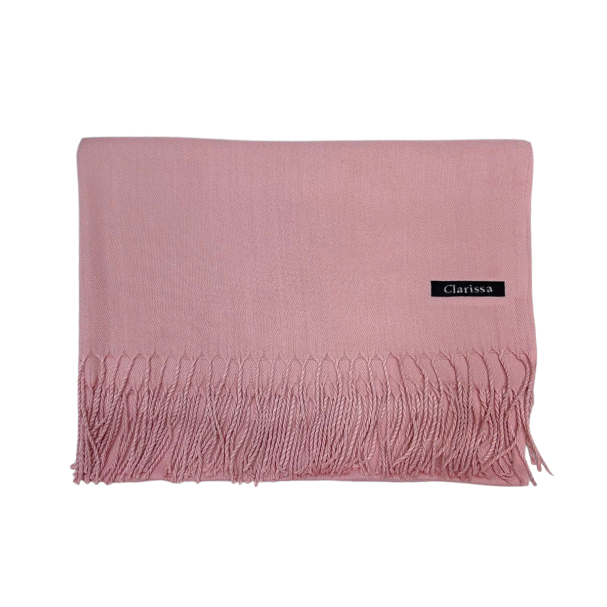 Clarissa Damita Scarves with Fringe - Light Pink