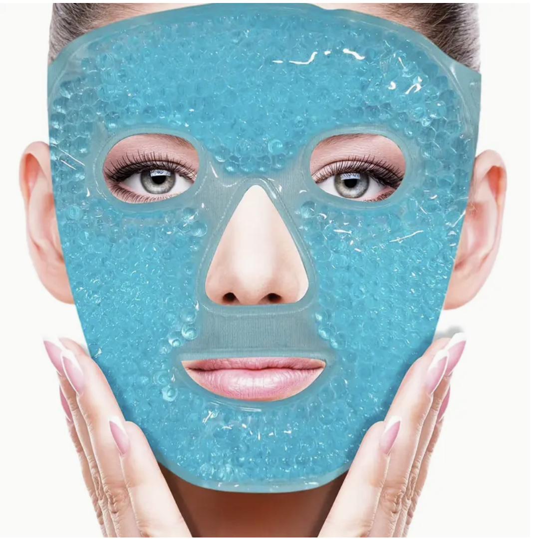 Cooling Gel Bead Face Mask - Blue