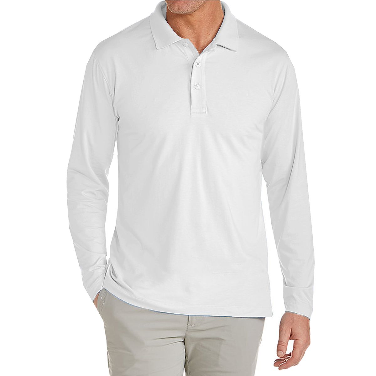 Men's Modern Fit Long Sleeve Collared Shirt (1 to 4-Pack) - JLPQ / WH / 2XL