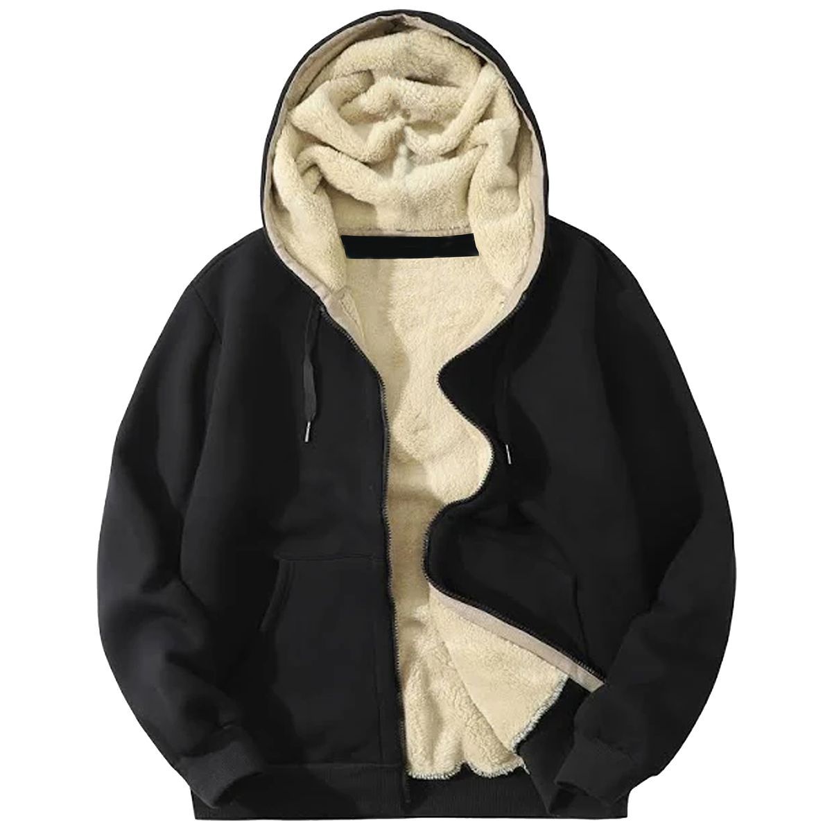 Men's Heavyweight Sherpa-Lined Hoodie (1 or 3-Pack) - GBT-1010-BK - M