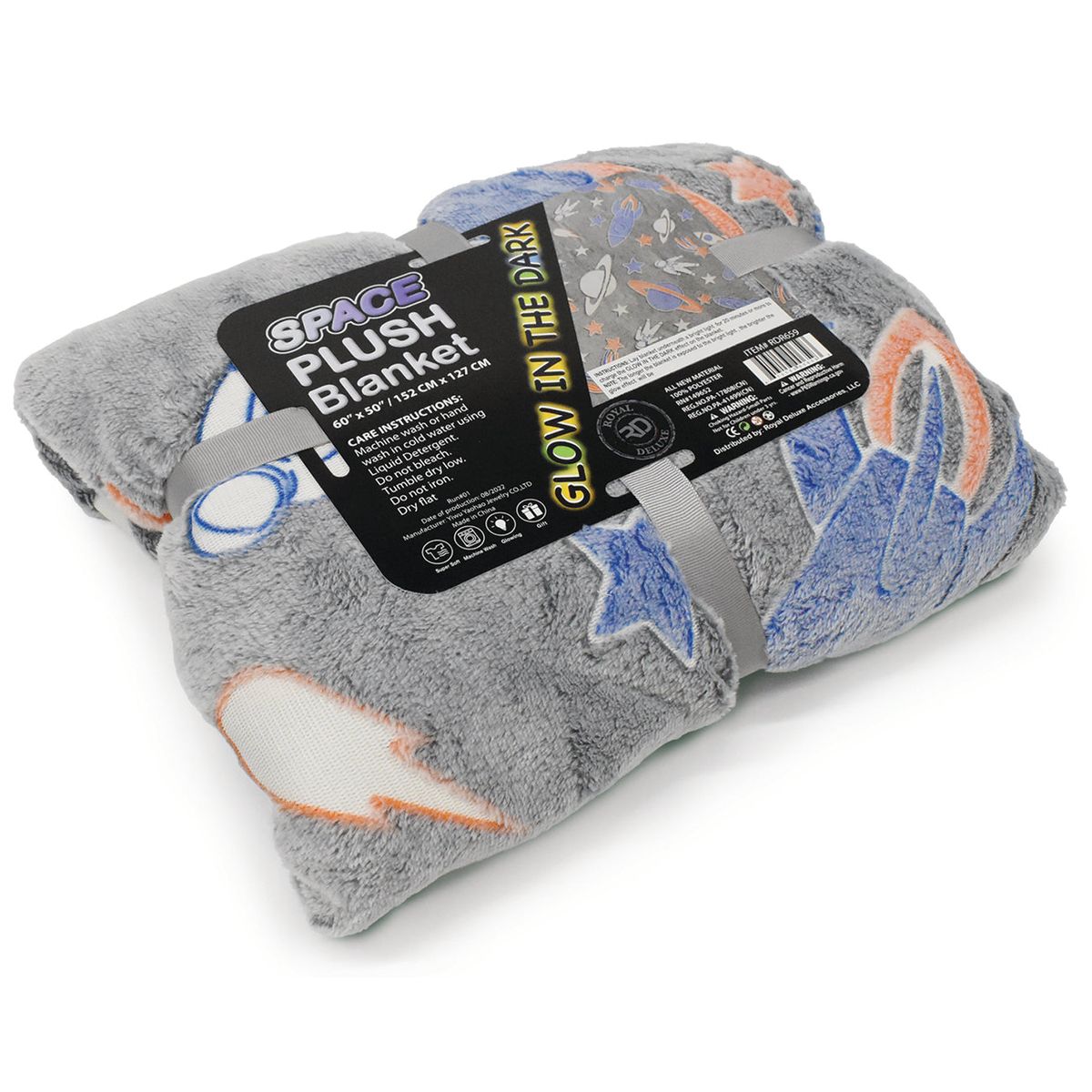 Glow-in-the-Dark Blankets and Pillows - Blanket / Space