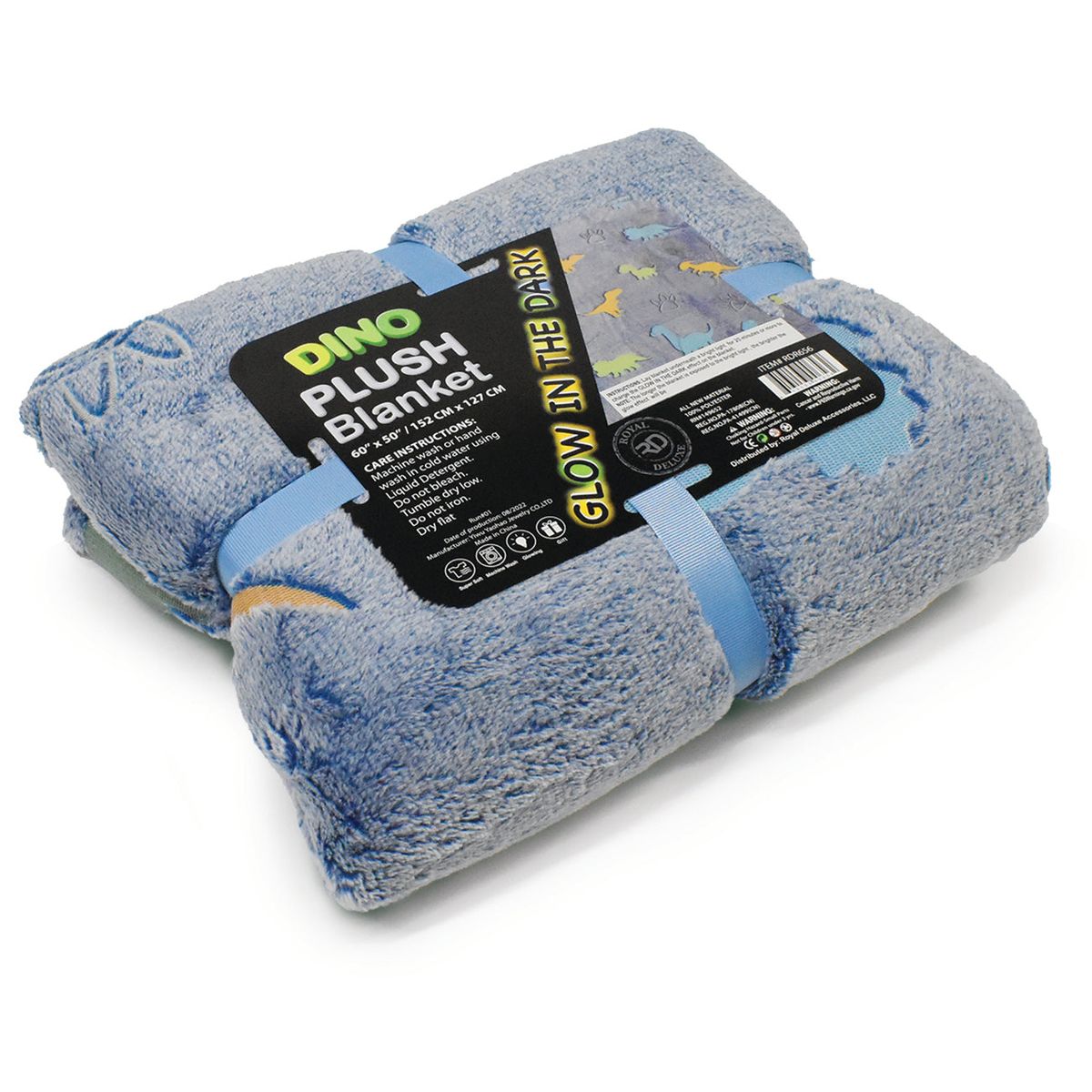 Glow-in-the-Dark Blankets and Pillows - Blanket / Dino