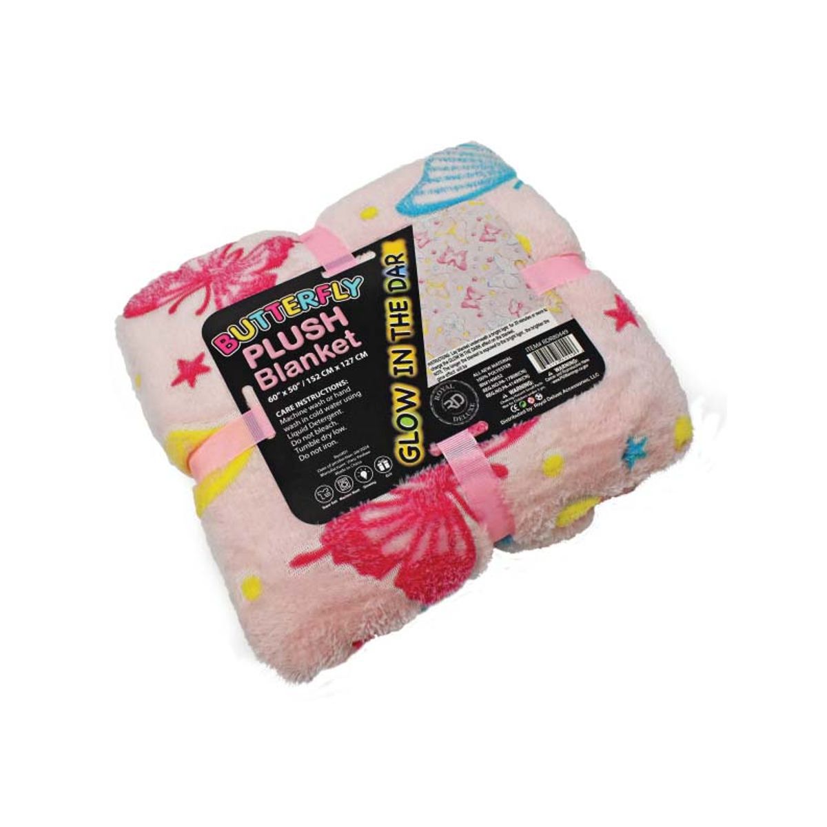 Glow-in-the-Dark Blankets and Pillows - Blanket / Butterly
