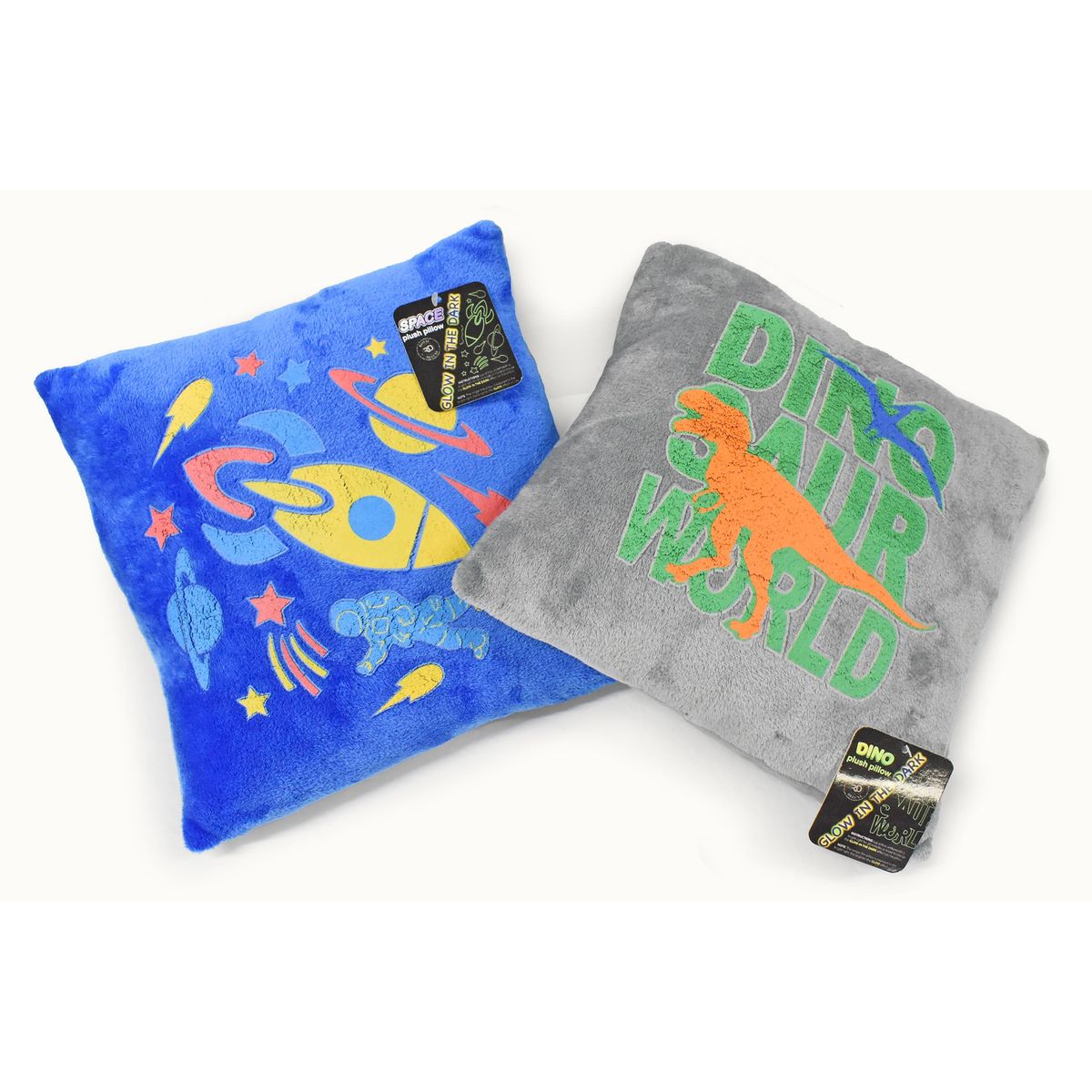 Glow-in-the-Dark Blankets and Pillows - Pillow / Dino