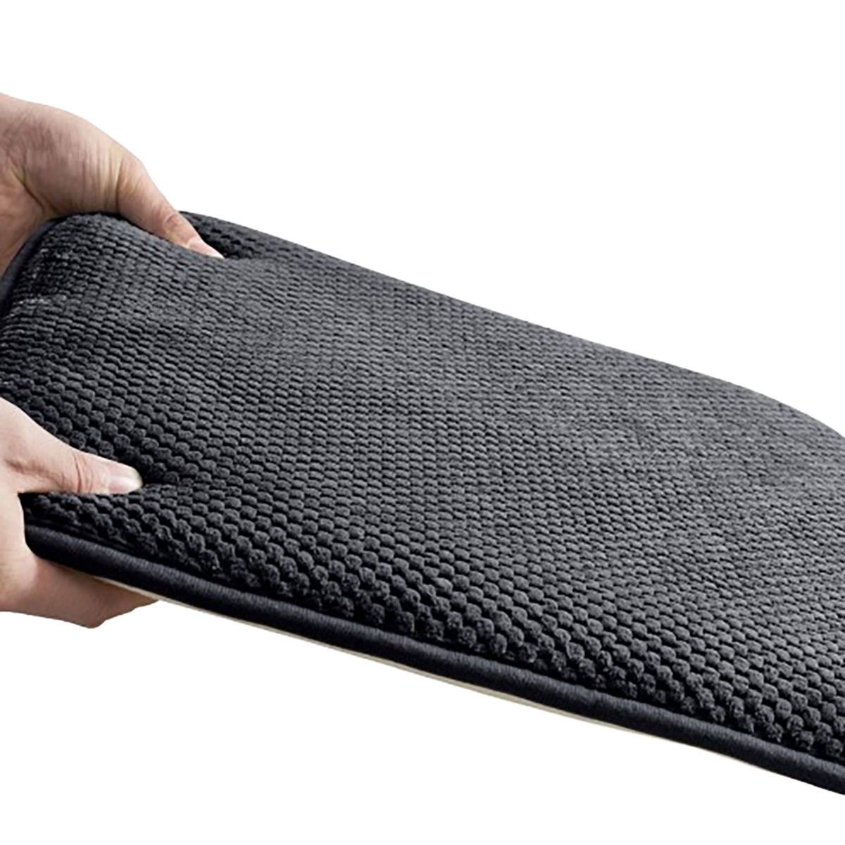 Memory Foam Chair Pad, 16" x 16" (2 or 4-Pack) - Black - 2 Pack
