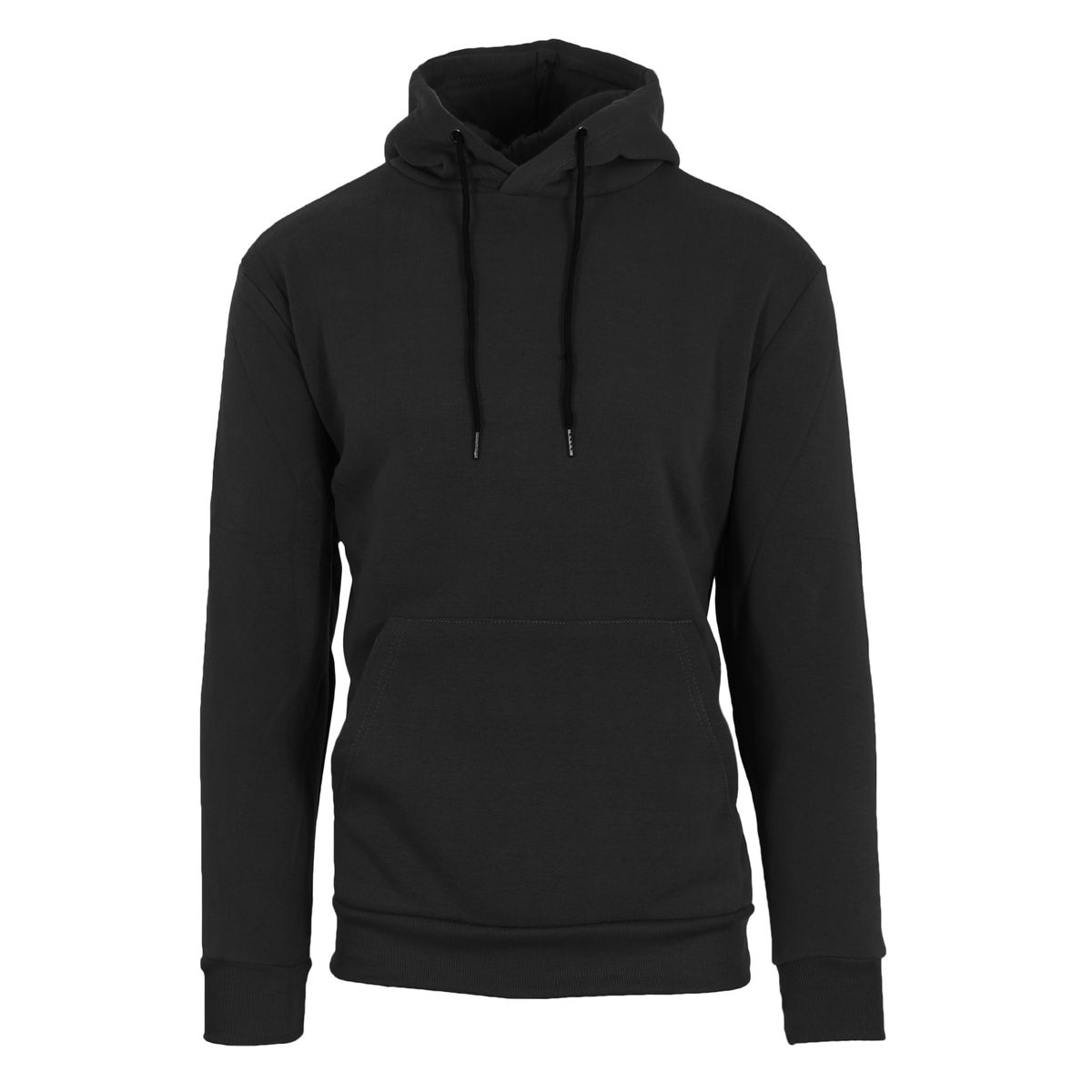 Men's Heavyweight Fleece-Lined Pullover Hoodie - Medium - Black