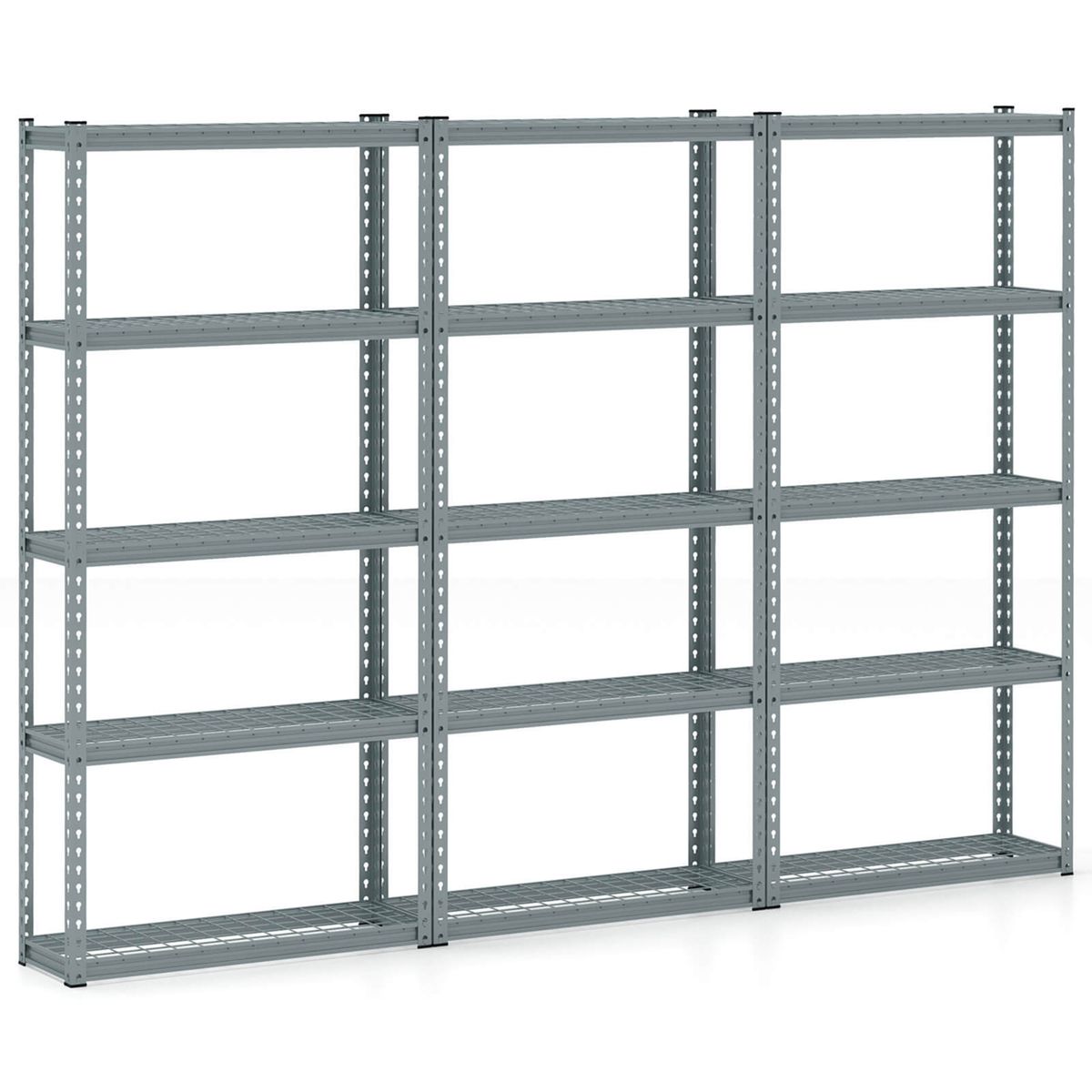 5-Tier Heavy-Duty Shelf Storage (1 to 4-Pack) - Utility Rack Shelf -3