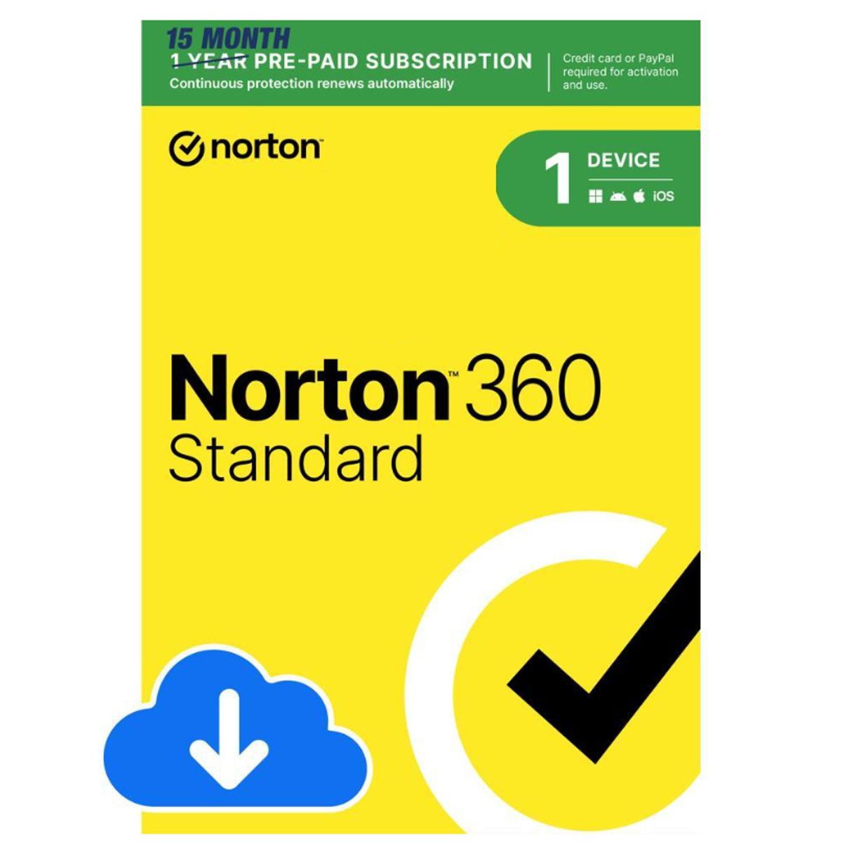 Norton™ 360 Standard Security Digital Software - 2024 Ready (1 Device/12 or15-Month) - DIGITAL-NORTON360-STAND-1D15M