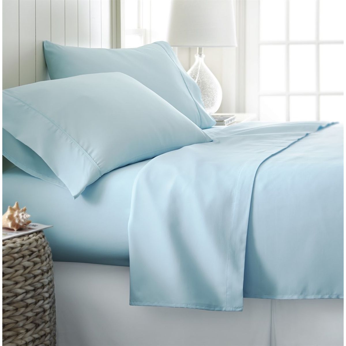 300 Thread Count Cotton Sheet Sets (Full, Queen, and King Sizes) - COTTON SHEET - KING - BLUE