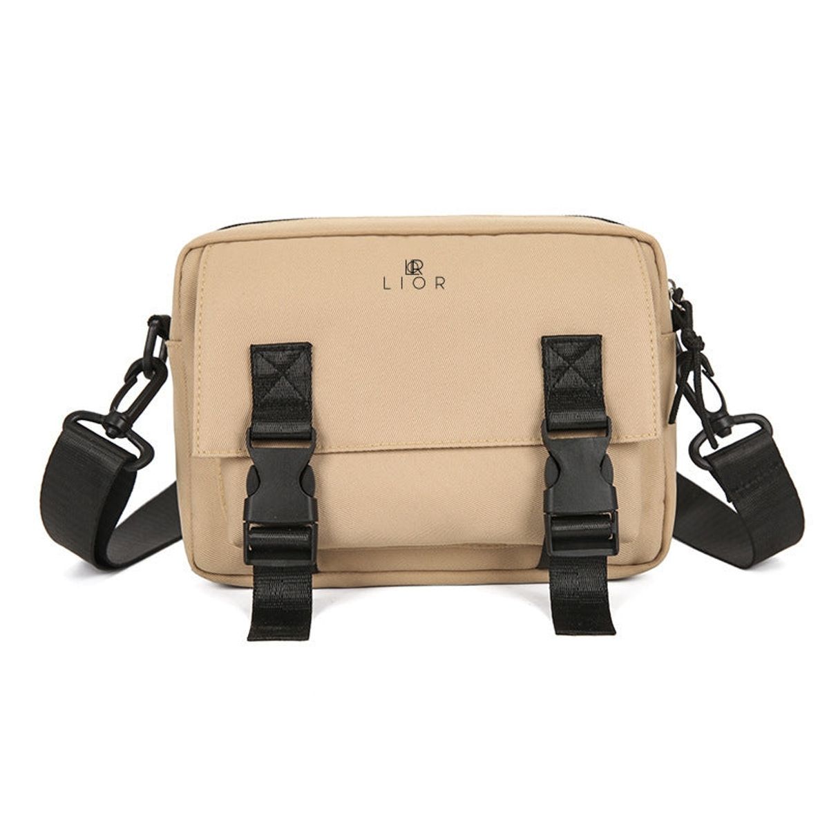 Crossbody Messenger Bag for Men & Women - Khaki