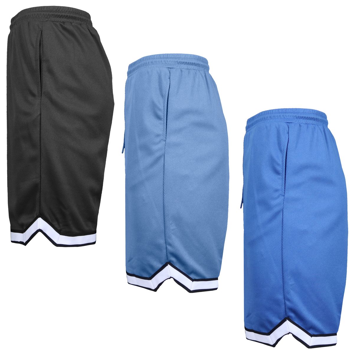 Men's Lightweight Breathable Moisture-Wicking Athletic Shorts - JMMS-3470-BK-CB-RY - L