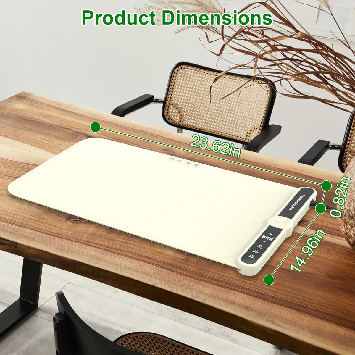 Roll-up Food Warming Mat (2 Sizes) - Medium - 6-Plate