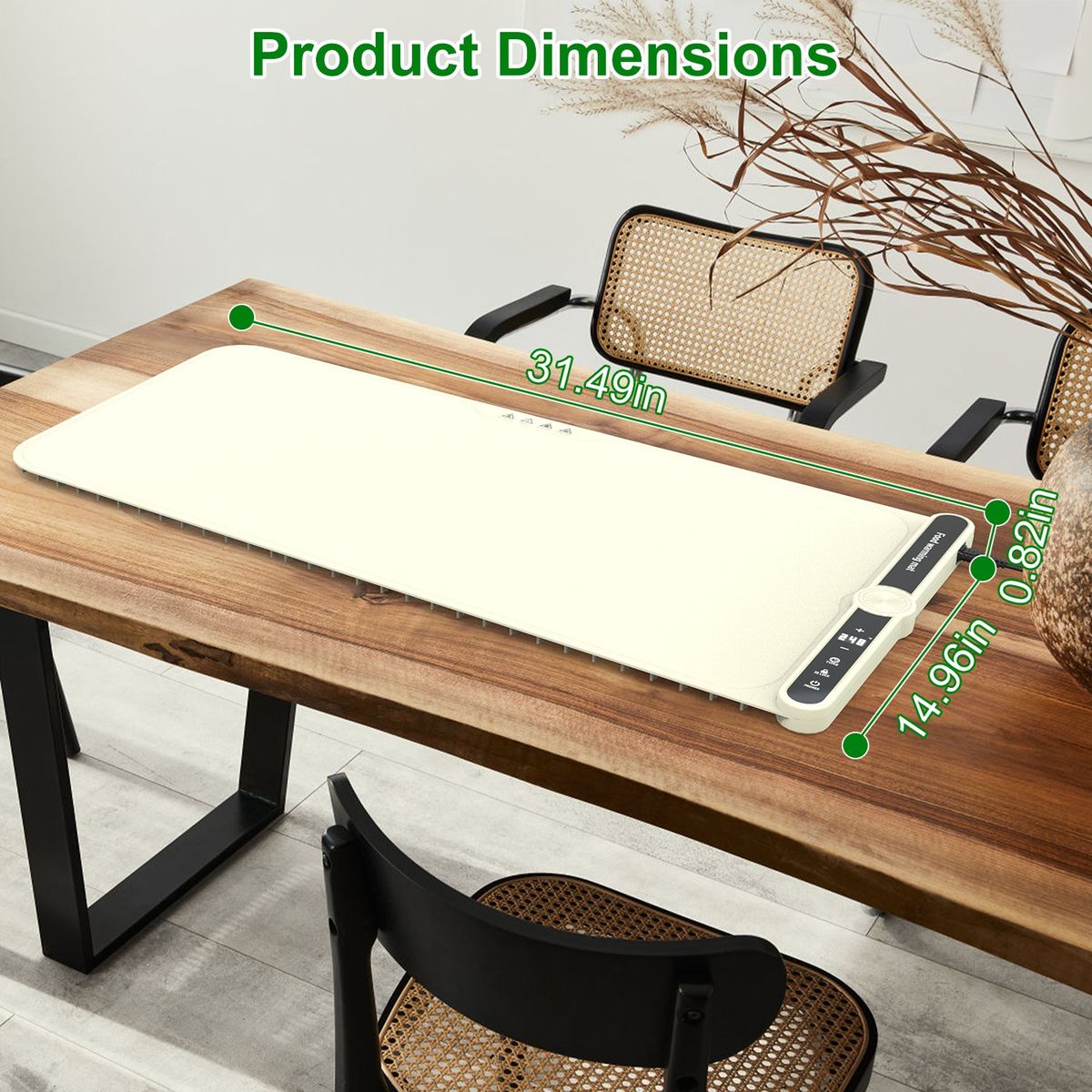 Roll-up Food Warming Mat (2 Sizes) - Large - 8-Plate