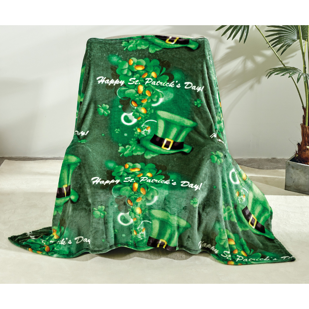 Large Cozy Throw Blanket (2-Pack) -  St. Patricks
