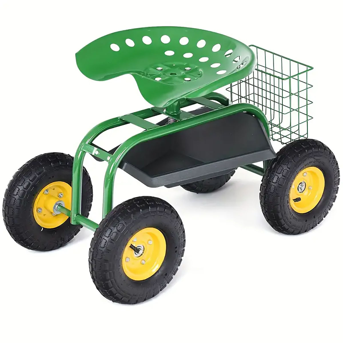 Rolling Garden Cart with Heavy Duty Tool Tray - Rolling Tray GN
