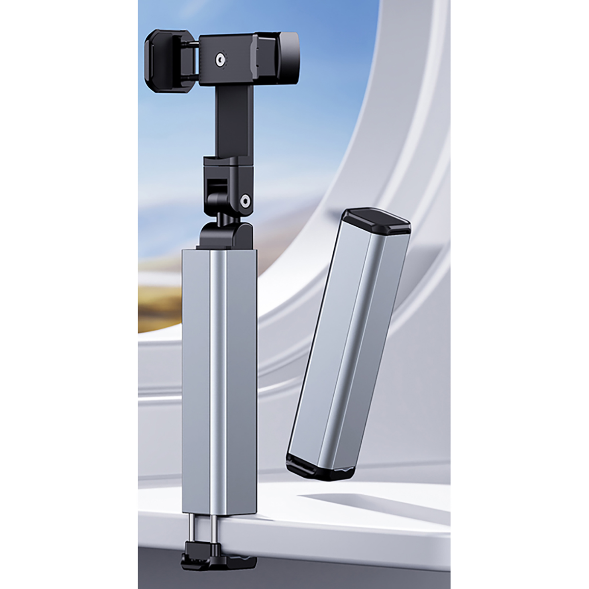 Portable Travel Phone Stand - Silver