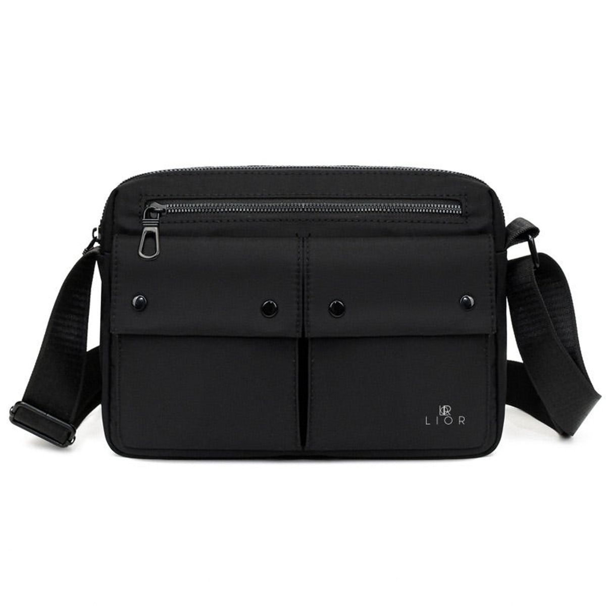 LIOR Men's Crossbody Messenger Bag - DOUBLE POCKET