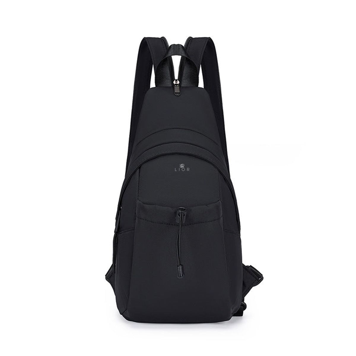 Lior Waterproof Sling Crossbody Backpack - Black