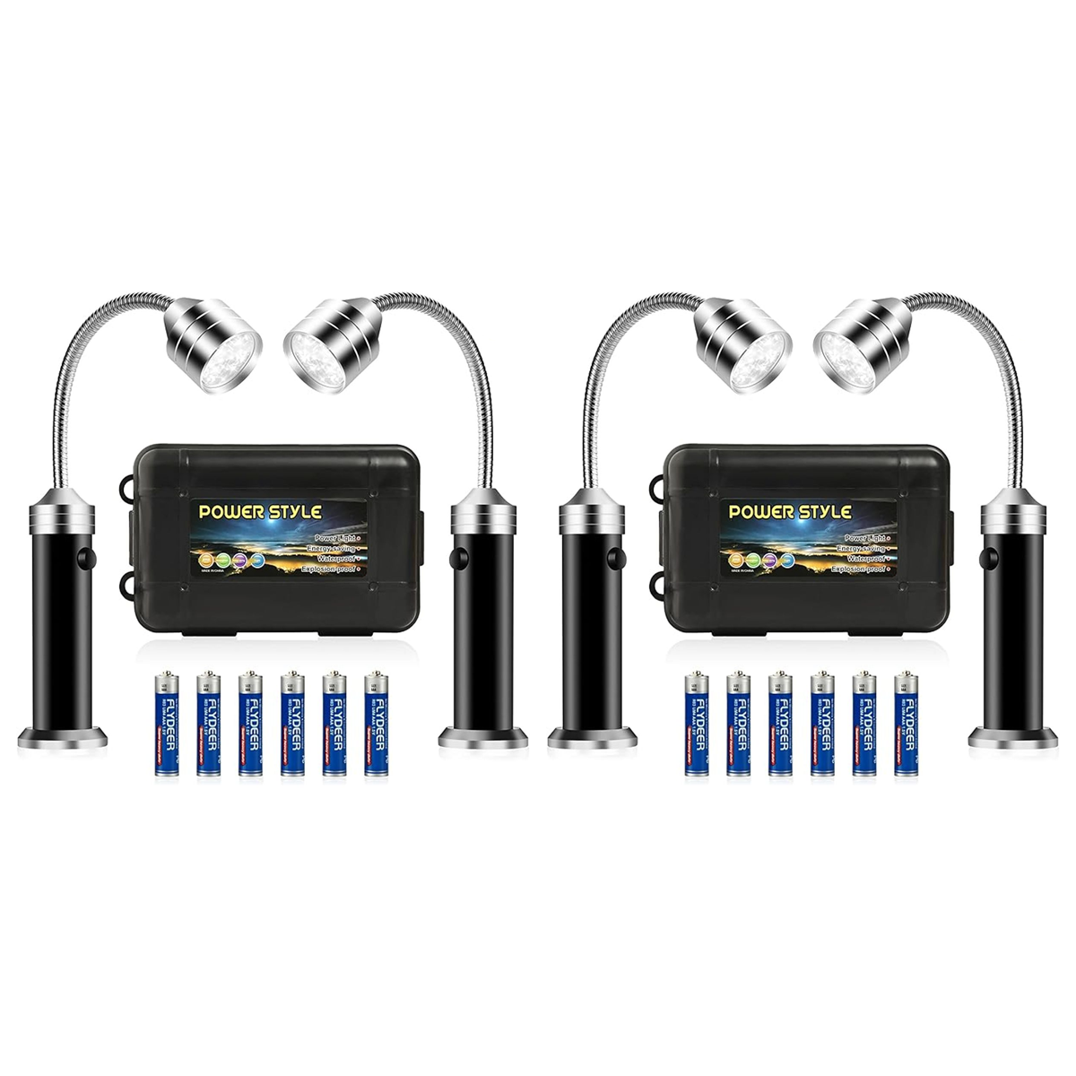 Adjustable Magnetic Light (2 or 4-Pack)  - 4 pack Magnetic adjustable grill light