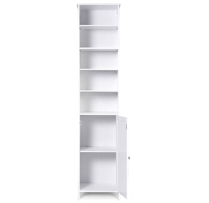 Freestanding 72''H White or Grey Storage Cabinet - White