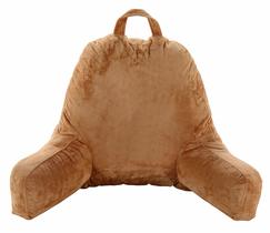 Kids' Foam-Filled TV & Reading Backrest Pillow with Cover - Brown - TV and Reading Pillow for Children