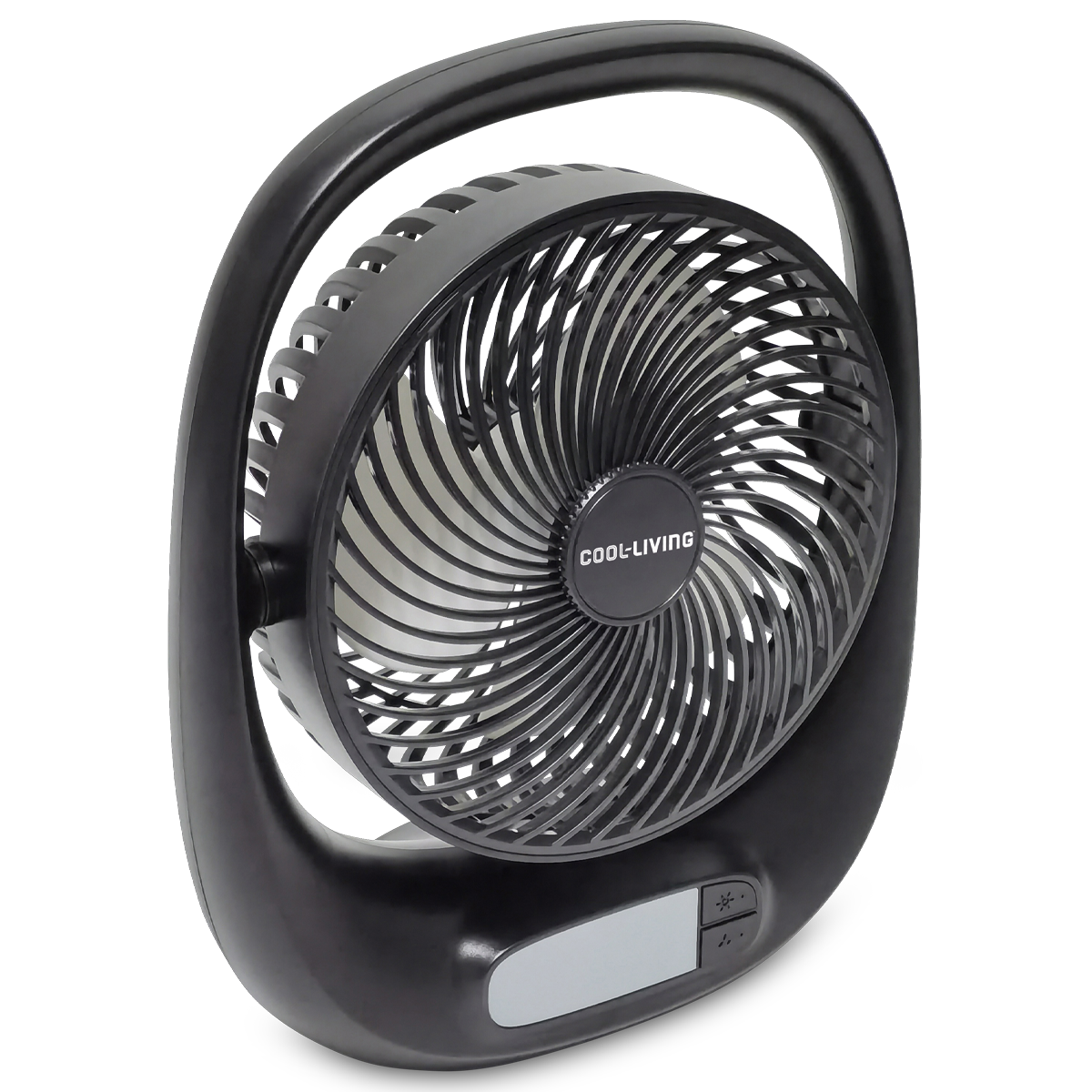 Cool- Living Portable Rechargeable Fan with LED Night Light - Cool- Living Portable Rechargeable Fan with LED Night Light Black