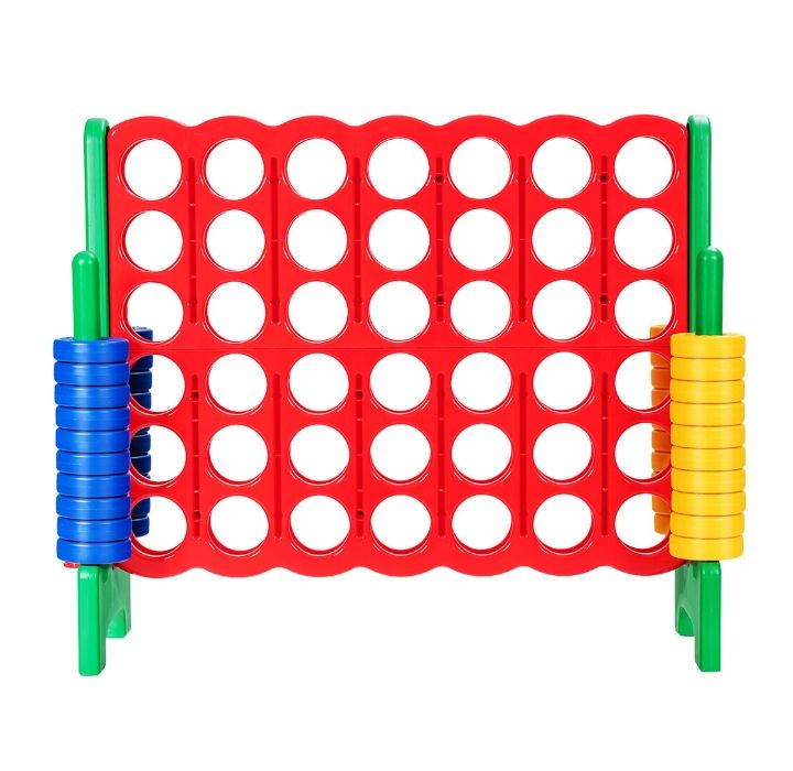 Jumbo 4-to-Score 4-in-a-Row Giant Game Set - Red/Green
