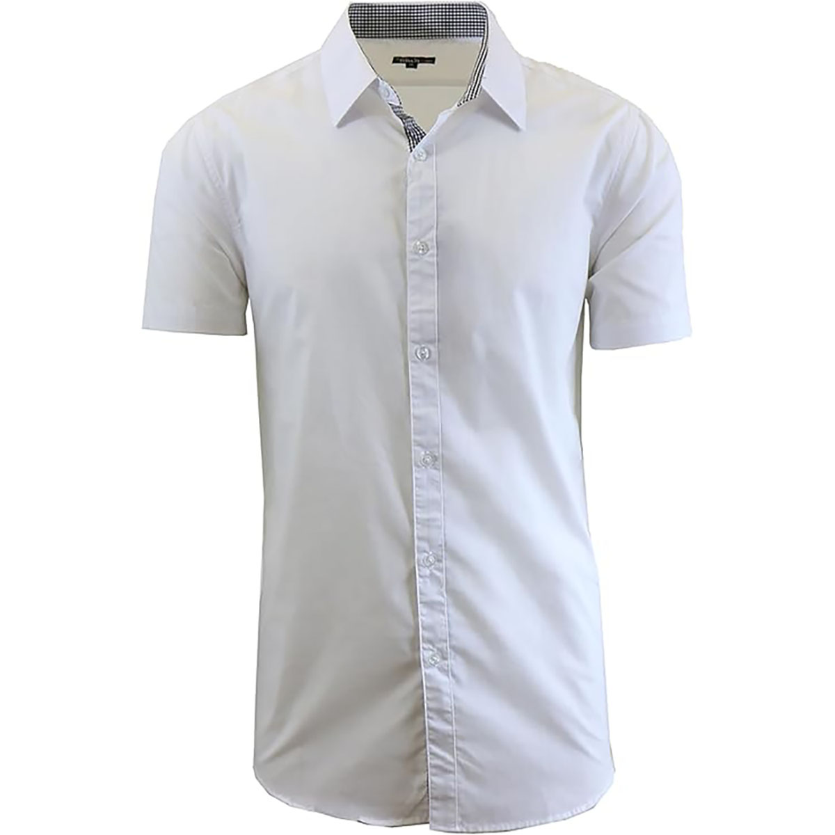 Men's Short Sleeve Dress Shirt - White - Small