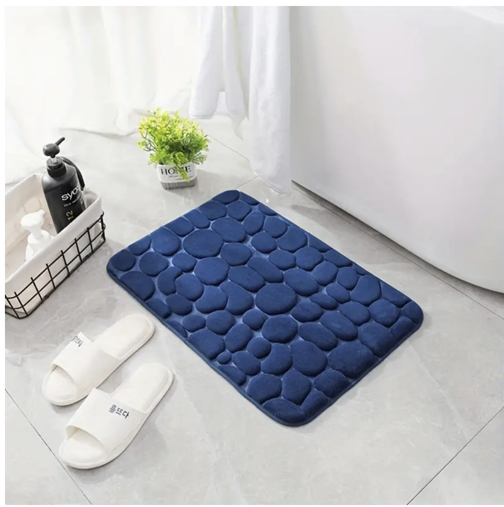 Non-Slip Bathroom Mat - Blue