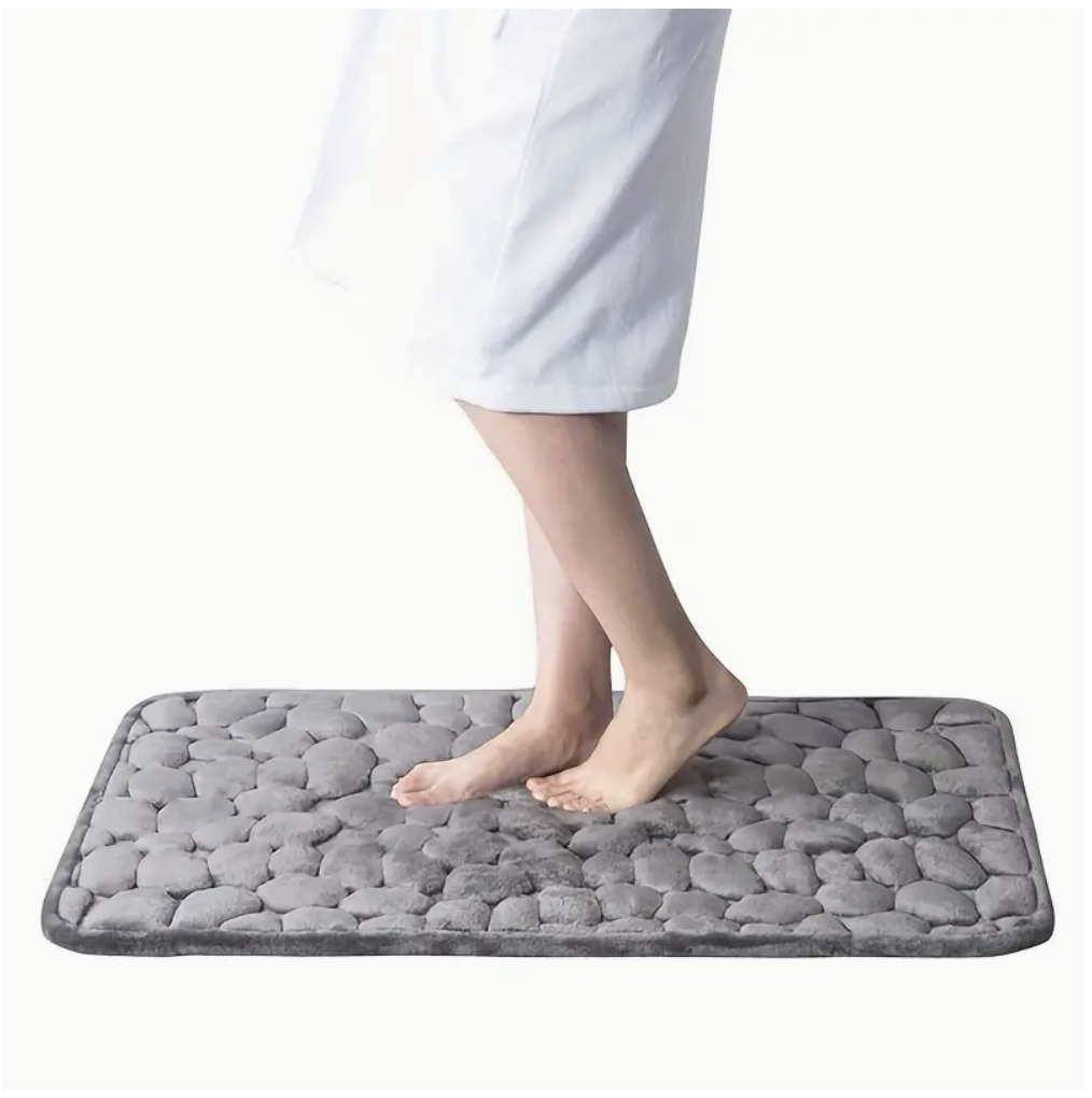 Non-Slip Bathroom Mat - Grey