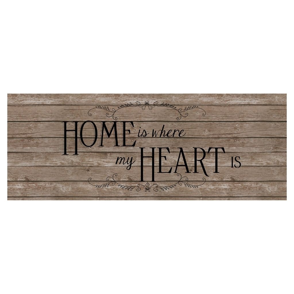 20 x 55-Inch Anti-Fatigue Kitchen Mat - Home Is Where My Heart Is