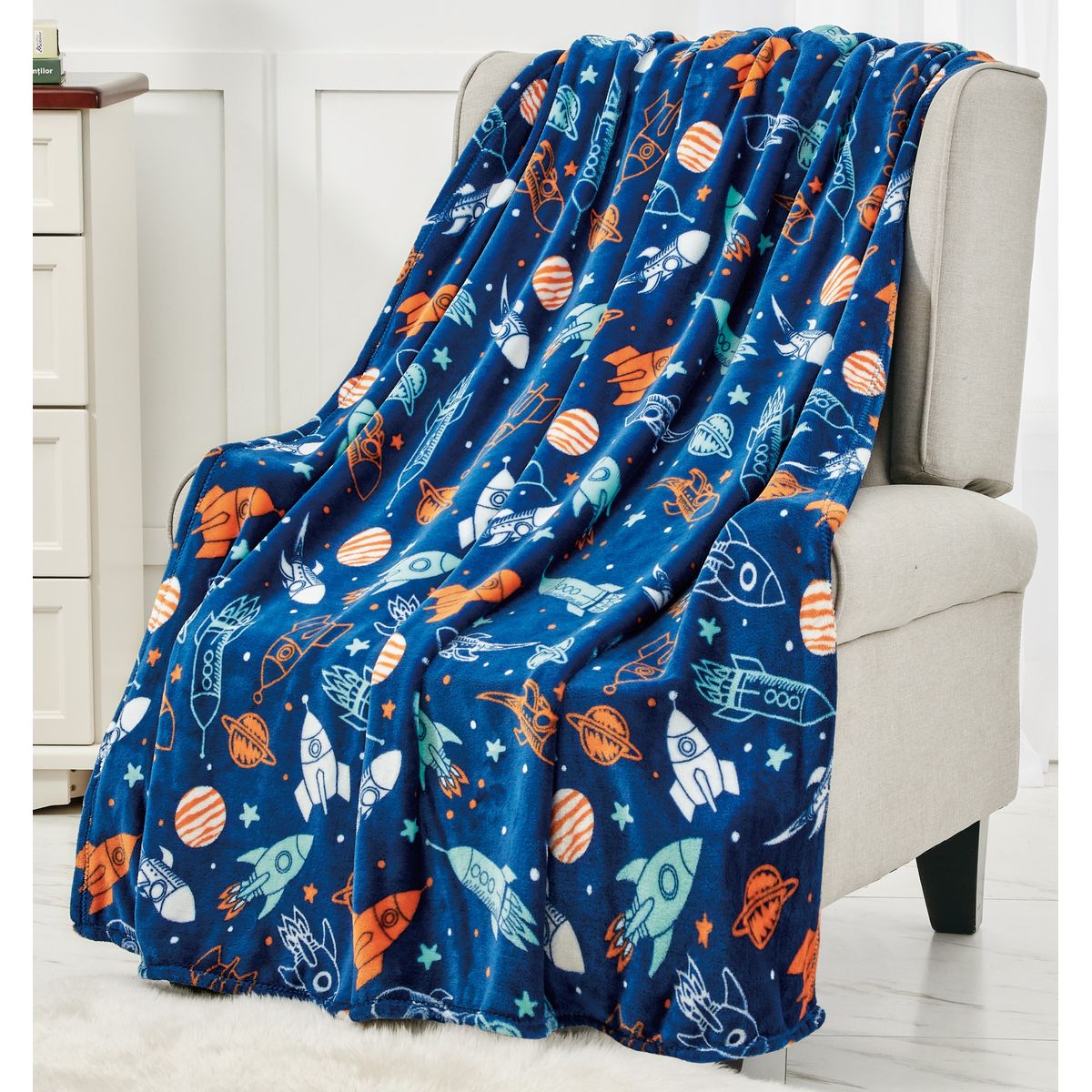 Noble House 50 x 70-Inch Blanket - SPACE ADVENTURE 50 X 70 THROW