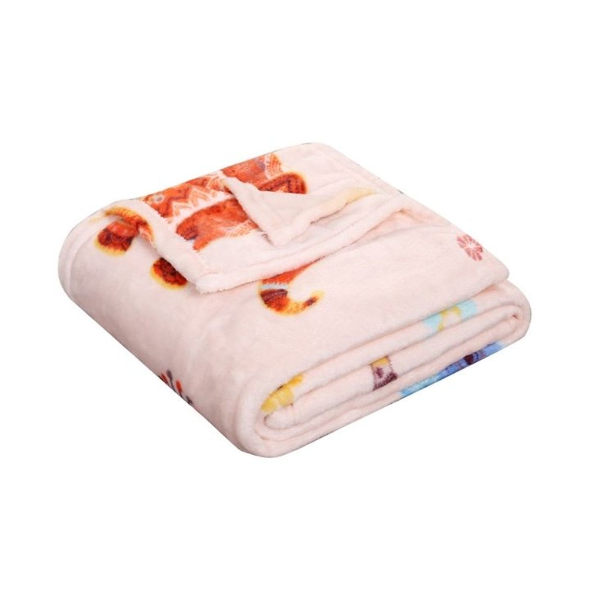 Noble House Summer Prints Microplush Throw Blankets - Elephant