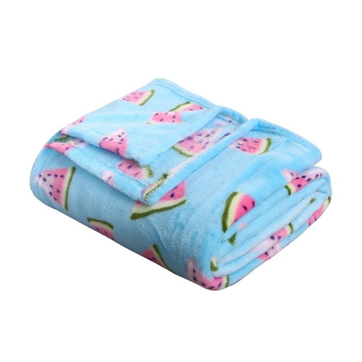 Noble House Summer Prints Microplush Throw Blankets - Watermelon