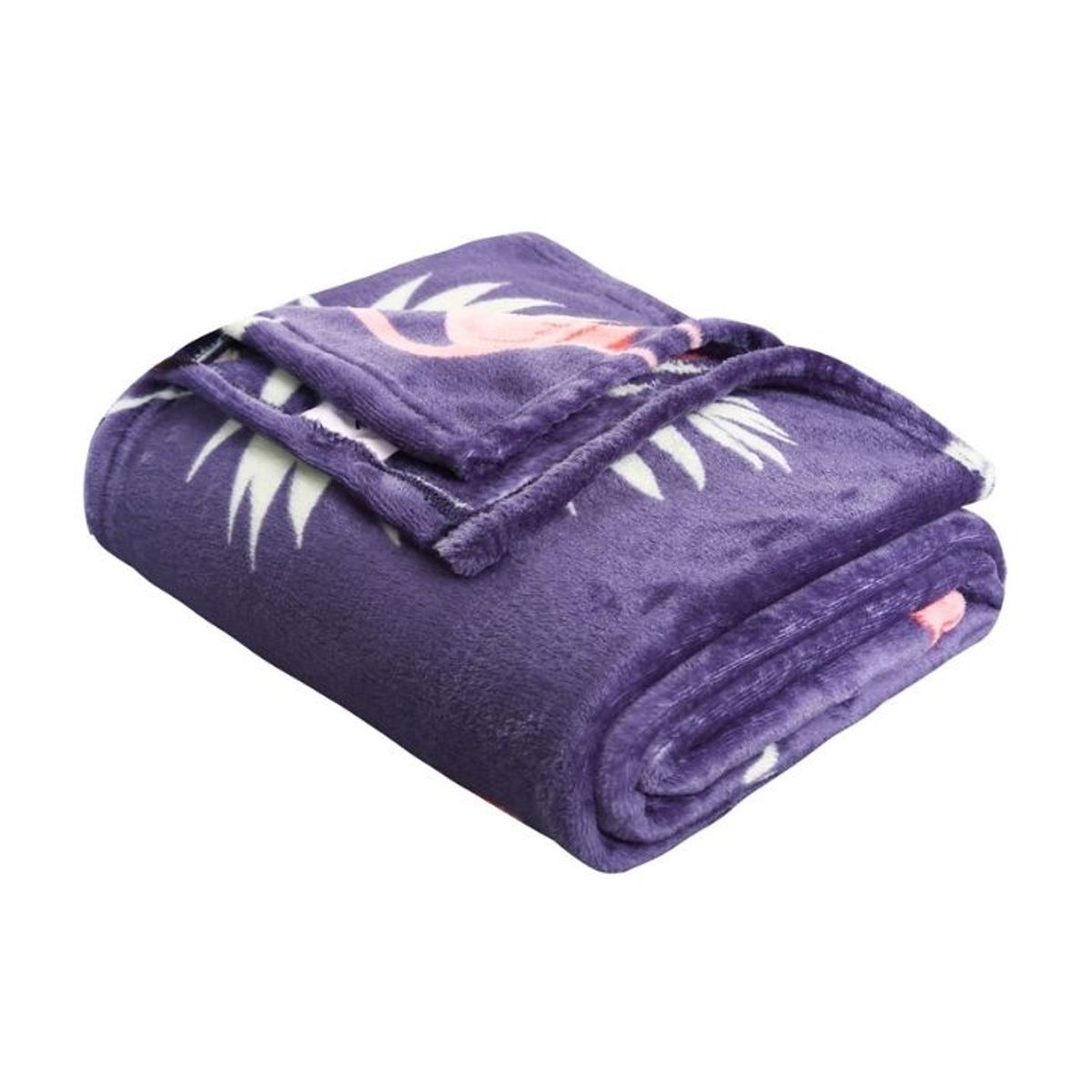 Noble House Summer Prints Microplush Throw Blankets - Flamingo