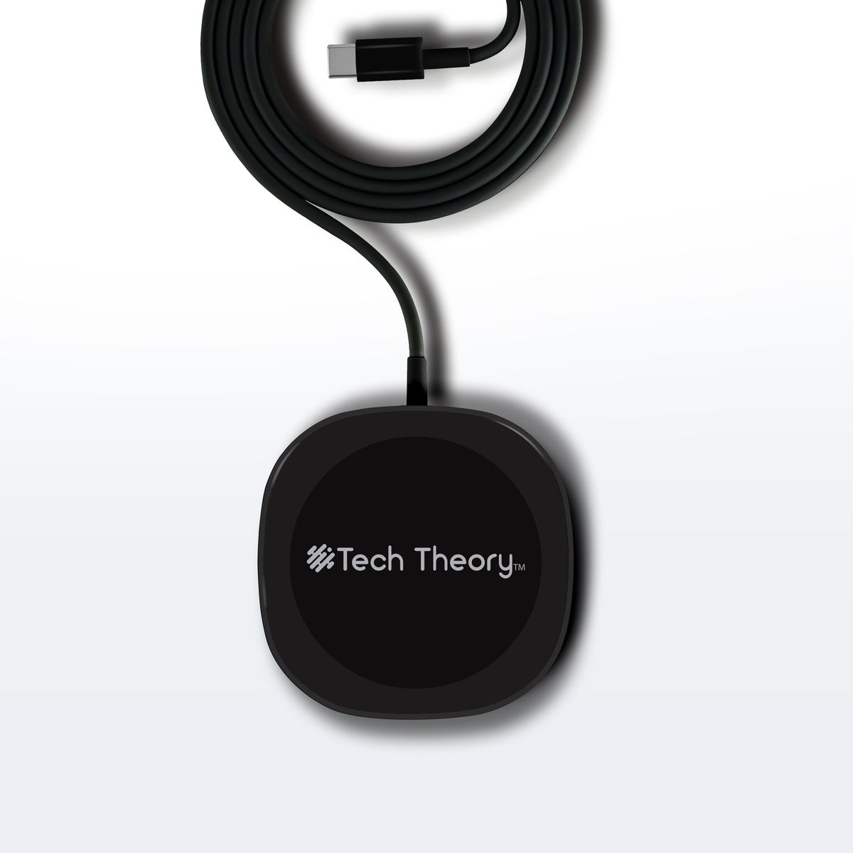 Aduro 2-in-1 Magnetic Wireless Charger with Kickstand - Magnetic Wireless Charger Black